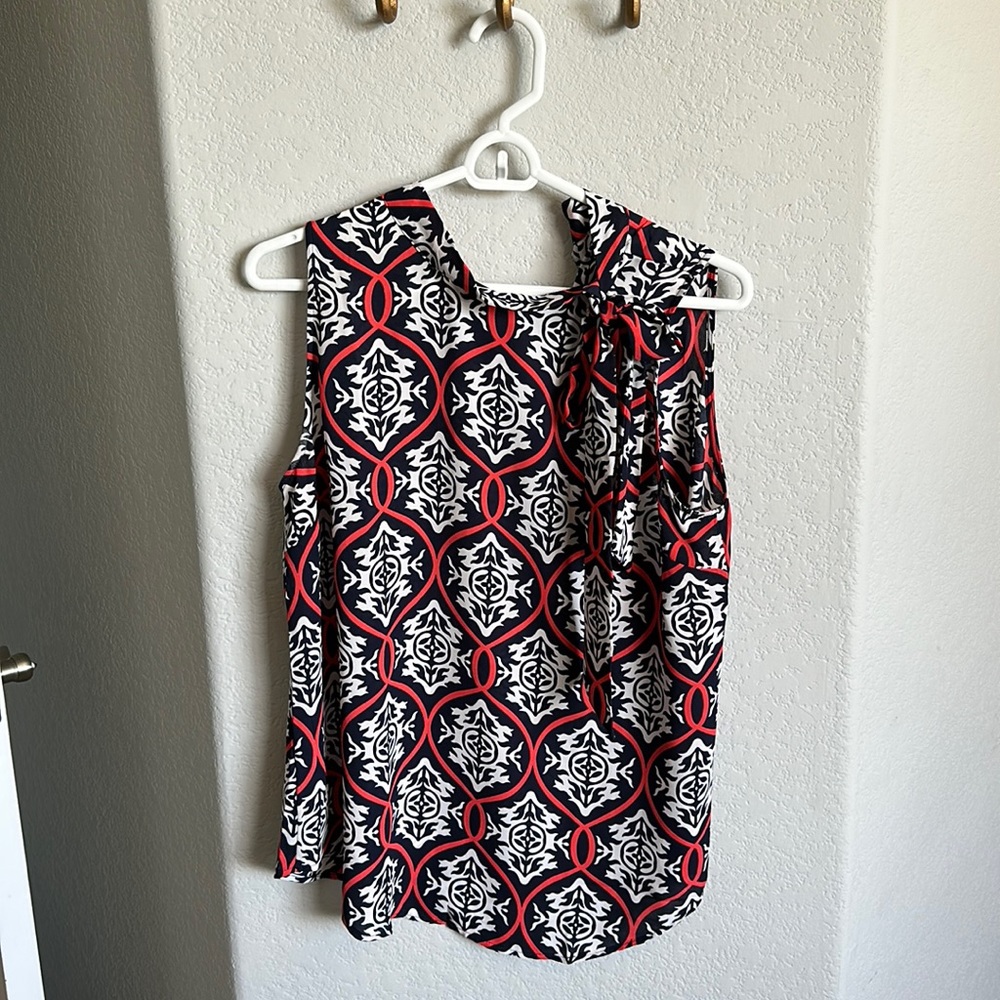 Ann Taylor Loft Sleeveless Mock Blouse